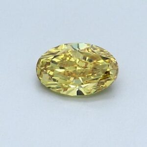 Natural Fancy Deep Yellow Diamond 0.45ct | VS1 | Oval