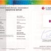 4.04 Carat Emerald Cut Pink Sapphire Ring Lab Report