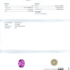 3.21 Carat Oval Pink Sapphire and Diamond Ring Lab Report