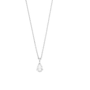 0.50 Carat Pear Shaped Diamond Pendant Necklace