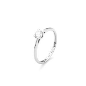 0.15 Carat Diamond White Gold Solitaire Ring