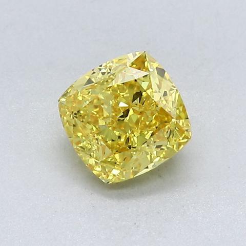 Natural Fancy Vivid Orangy Yellow Diamond 1.01ct