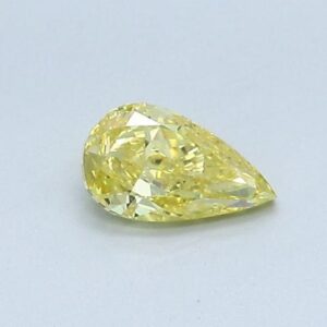 Natural Fancy Vivid Yellow Diamond 0.45 ct | VS2 | Pear