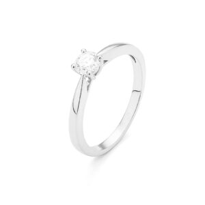 0.30 ct. Round Brilliant Engagement Ring in 14K White Gold