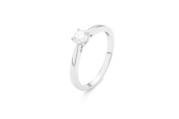 0.30 ct. Round Brilliant Engagement Ring in 14K White Gold