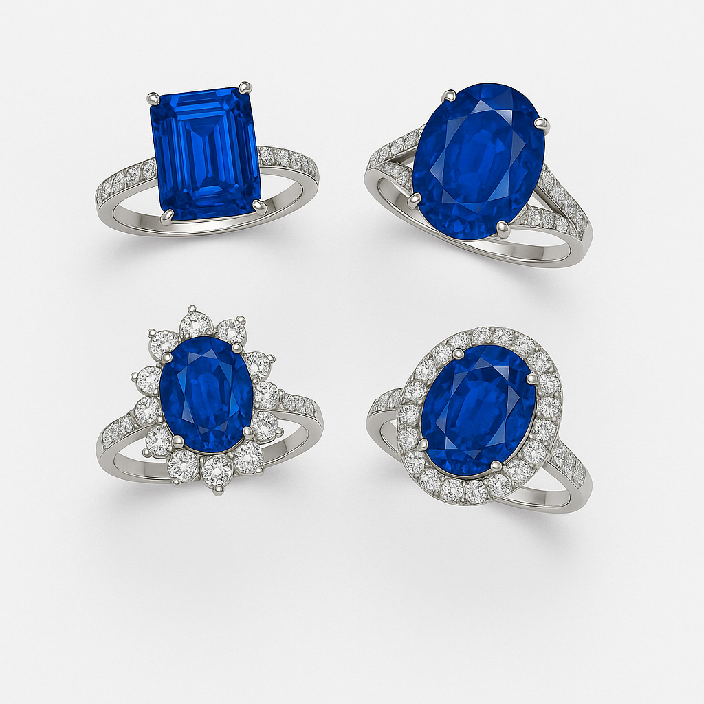 Sapphire 4 rings